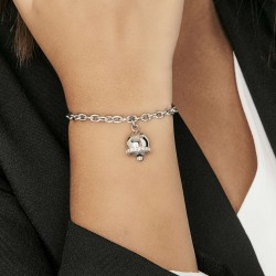 Bracciale Donna Luca Barra BK2323 In Acciaio Con Campanella
