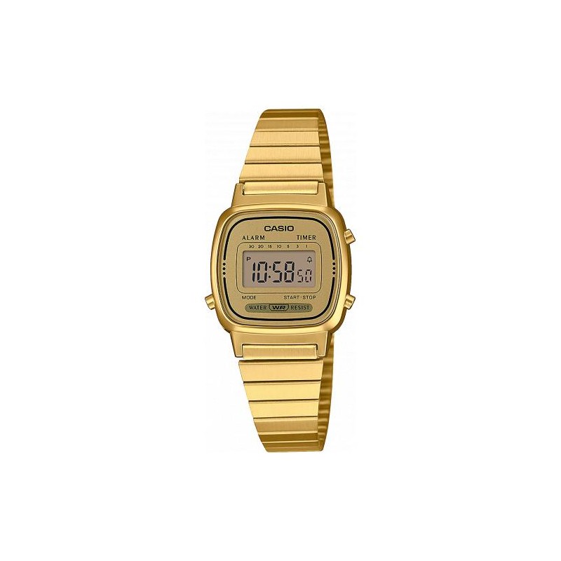 Orologio Donna Casio vintage Con Cassa E Cinturino Dorati LA670WEGA-9EF