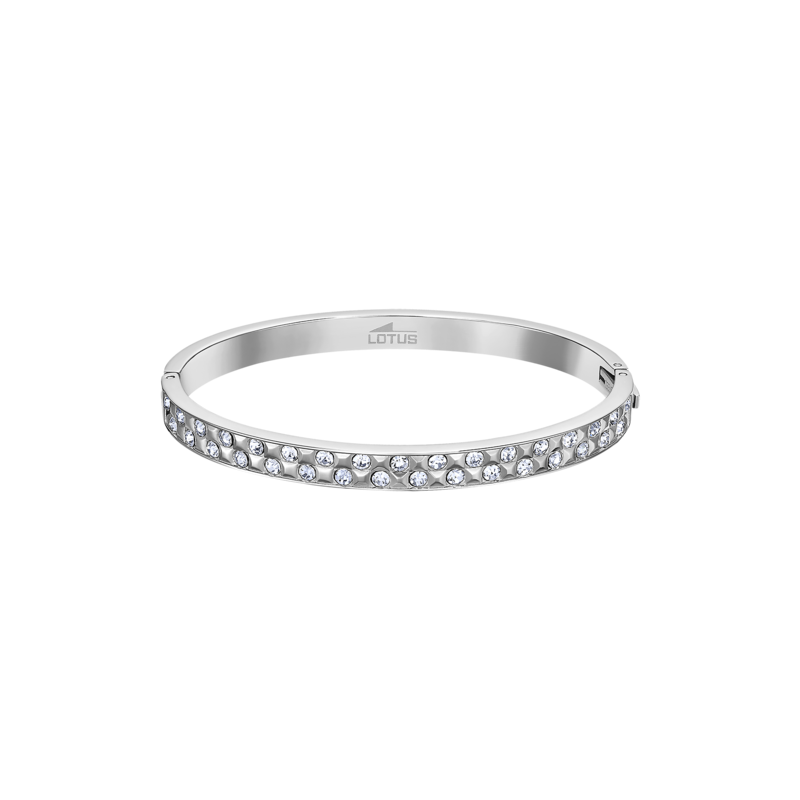 Bracciale Donna Lotus Style In Acciaio Rigido Con Strass LS2273/2/1