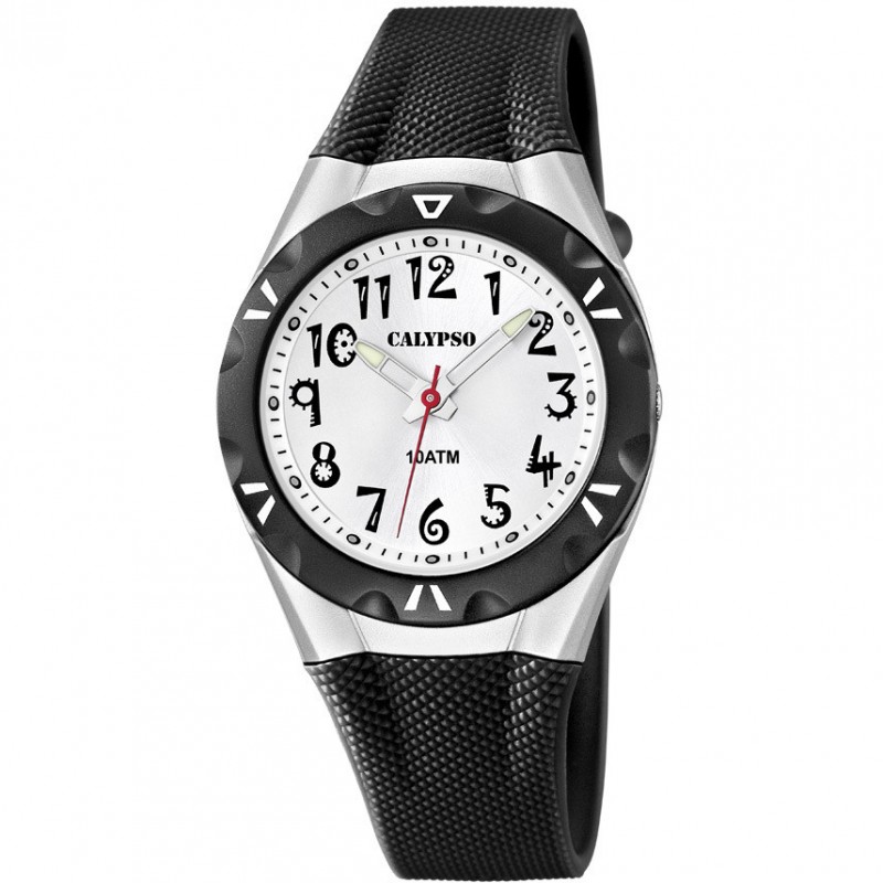 Orologio Ragazzo/Bimbo Calypso K6064/2 Solo Tempo Con Cinturino Nero