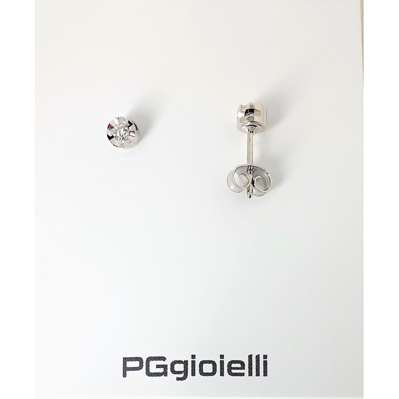 Orecchini punto luce con diamanti P.G. Gioielli ORMIR/2