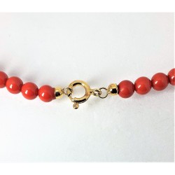 Collana donna in bambù rosso G.B.G. C. bambù