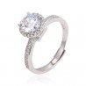 Anello donna tipo solitario in argento 925 Trova Gioielli 4427