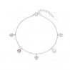 Bracciale donna in argento con coccinella e fiori Trova Gioielli 7637-W