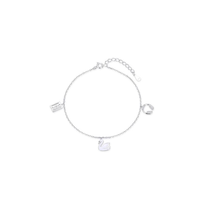 Bracciale donna in argento con ferro di cavallo Trova Gioielli 7641-W