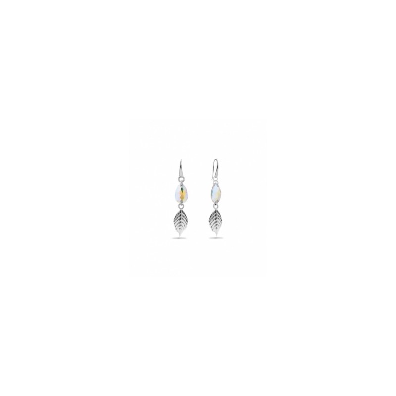Orecchini pendenti con cristallo e foglia Spark KWLIS323012 AB
