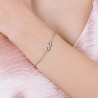 Bracciale Donna Luca Barra BK1500 In Acciaio Con Infinito E Strass