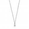 Collana donna in acciaio con lucchetto Luca Barra CK1780