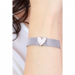 Bracciale donna maglia milanese con cuore Liu-Jo LJ1866