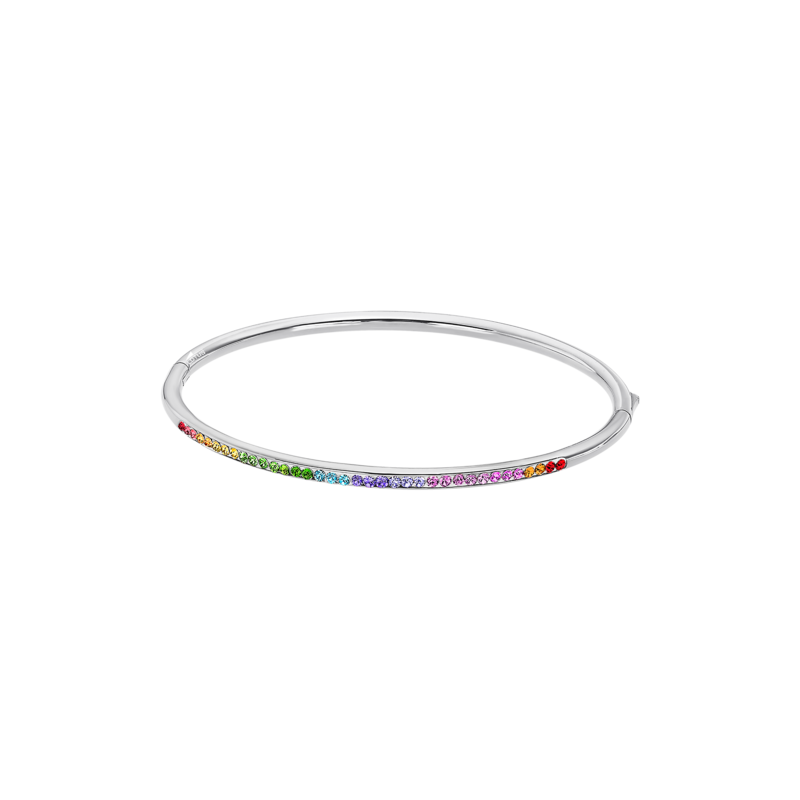 Bracciale Donna Rigido Lotus Style LS2111/2/4 In Acciaio Con Strass Multicolore