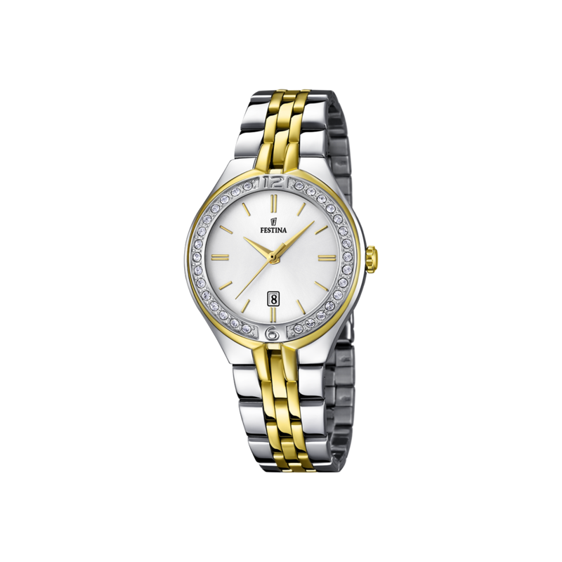 Orologio Donna Festina F16868/1 Solo Tempo Con Cassa E Cinturino In Acciaio Bicolore