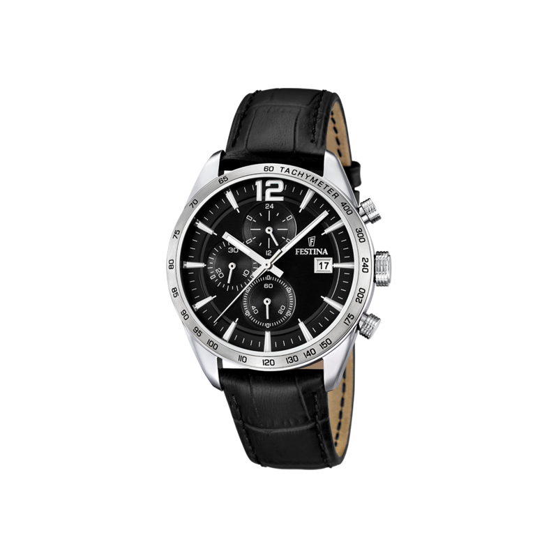 Orologio Uomo Festina Cronografo F16760/4 Con Quadrante E Cinturino Neri