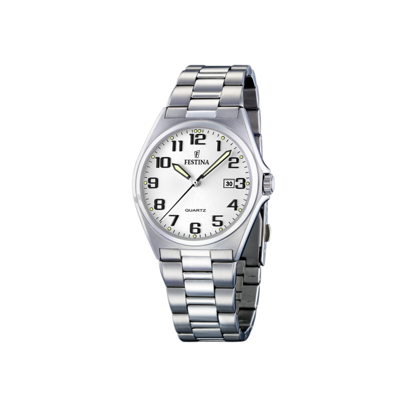 Orologio Uomo Festina F16374/9 Classico Solo Tempo Con Quadrante Grigio Argento