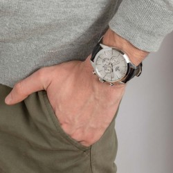 Orologio Uomo Cronografo Festina F20542/1 Con Quadrante Grigio E Cinturino Nero
