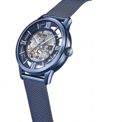 Orologio Uomo Festina Automatico scheletrico F20574/1 Con Cassa E Cinturino Blu