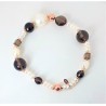 Bracciale donna elastico con perle e quarzo fumè MIKIKO MB7449A3QUARZOFUME