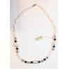 Collana Donna MIKIKO MC7133A4AGATAGRIGI Con Perle E Agata Grigia