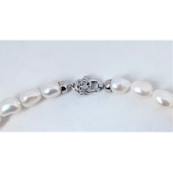 Collana Donna MIKIKO MC7133A4AGATAGRIGI Con Perle E Agata Grigia