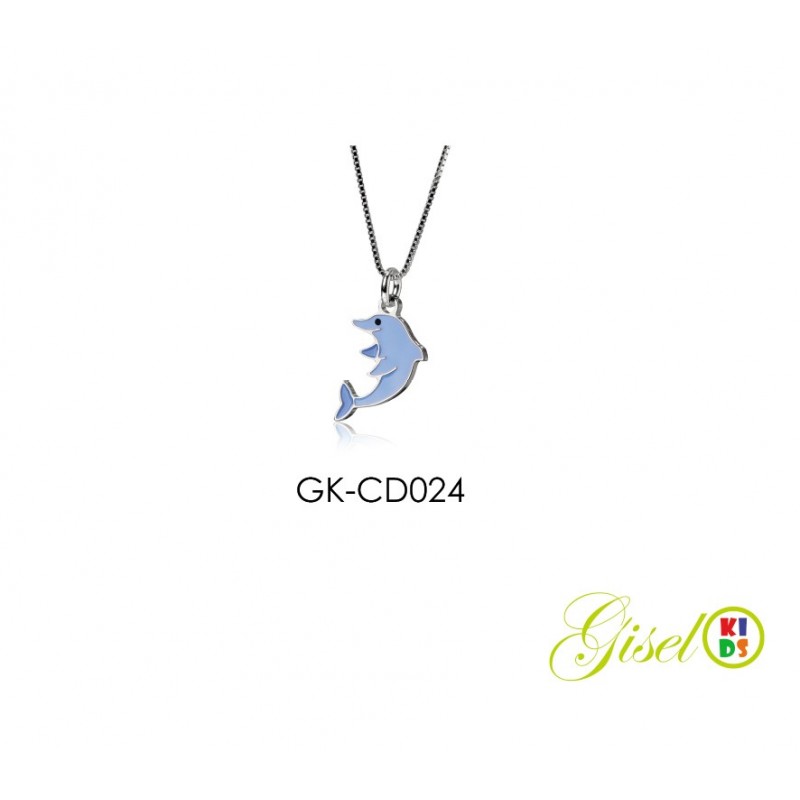 Collana bimba in argento con delfino Gisel Kids GK-CD024