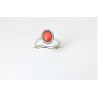 Anello in argento con corallo G.B.G. TORRE DEL GRECO ITALY 27