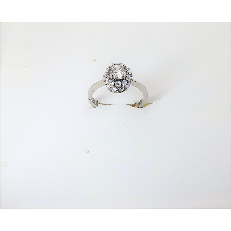 Anello donna in argento tipo solitario Zoppini SR D0016 SM