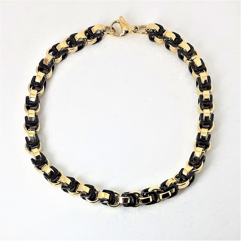 Bracciale uomo in acciaio bicolore Ananda Steel And Co AXBR12 DN