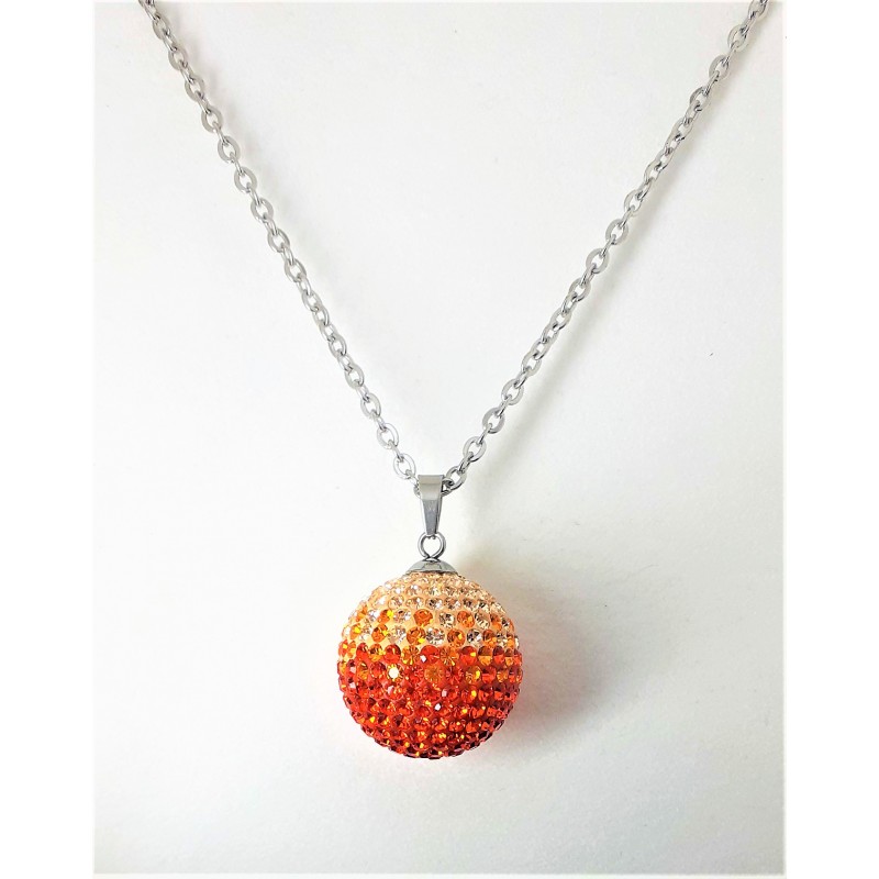 Collana donna in acciaio con chiama angeli Manuel Zed Q2191_0002