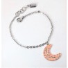 Bracciale donna in acciaio con luna rosé Manuela Zed H2662_2307