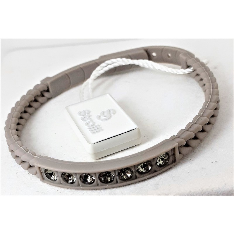 Bracciale donna in silicone grigio Stroili J0594-7