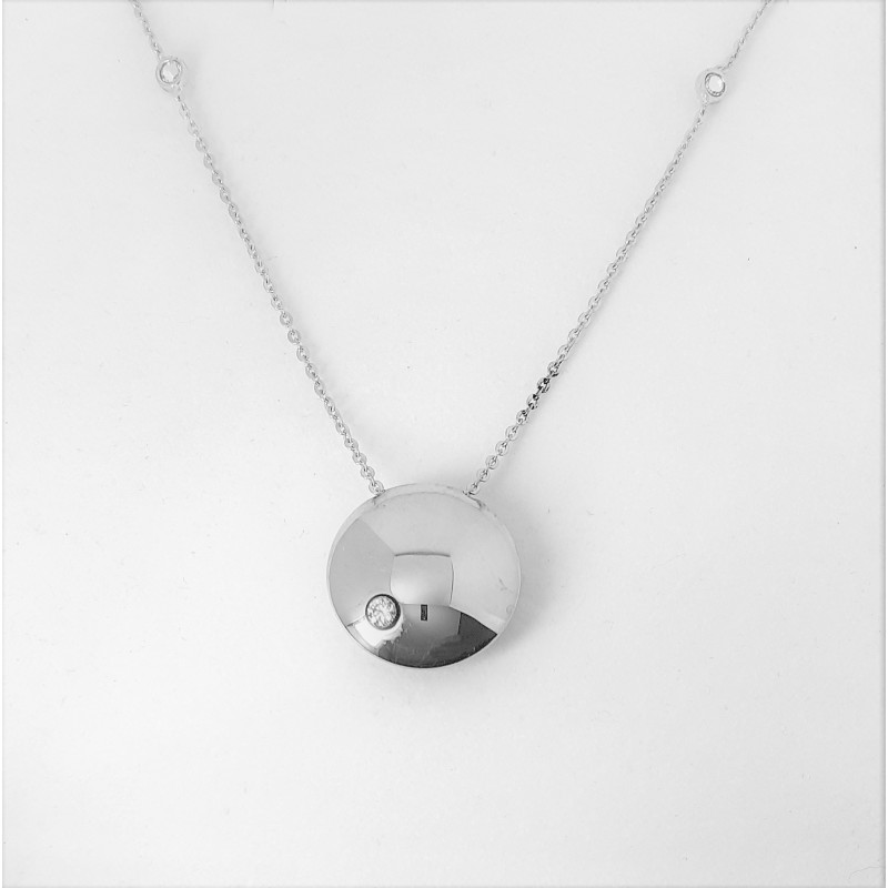 Collana donna con pendente sfera schiacciata Zoppini Q1016_4475