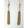 Orecchini pendenti in bronzo con cristalli fumé Zoppini R2154_4406