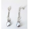 Orecchini pendenti in argento con perle grigie MAKUTI R6112_9400