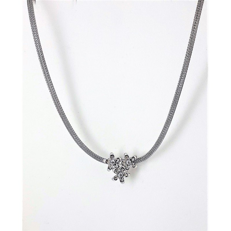 Collana donna in argento con fiori Zoppini Q1177_4400
