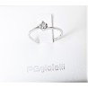 Anello solitario in oro bianco con diamantino PG Gioielli ANS204001/D