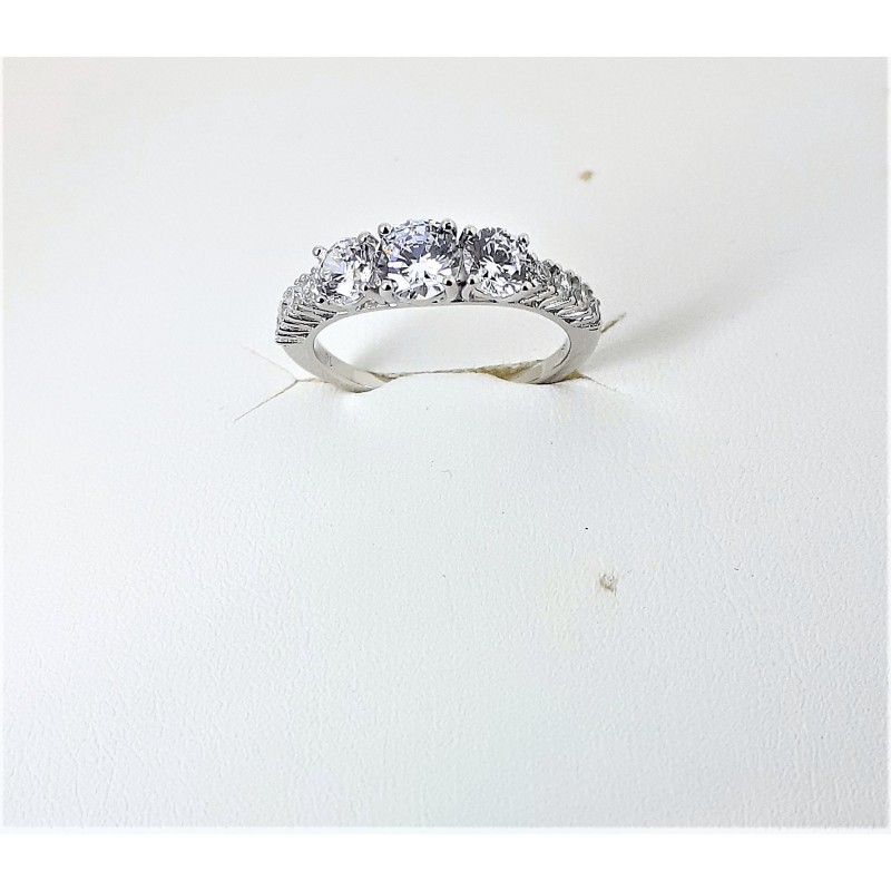 Anello Donna Lotus Silver in Argento tipo trilogy Con Zirconi LP3508-3/114