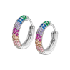 Orecchini Donna Lotus Silver LP3484-4/1 A Cerchio Con zirconi Multicolore