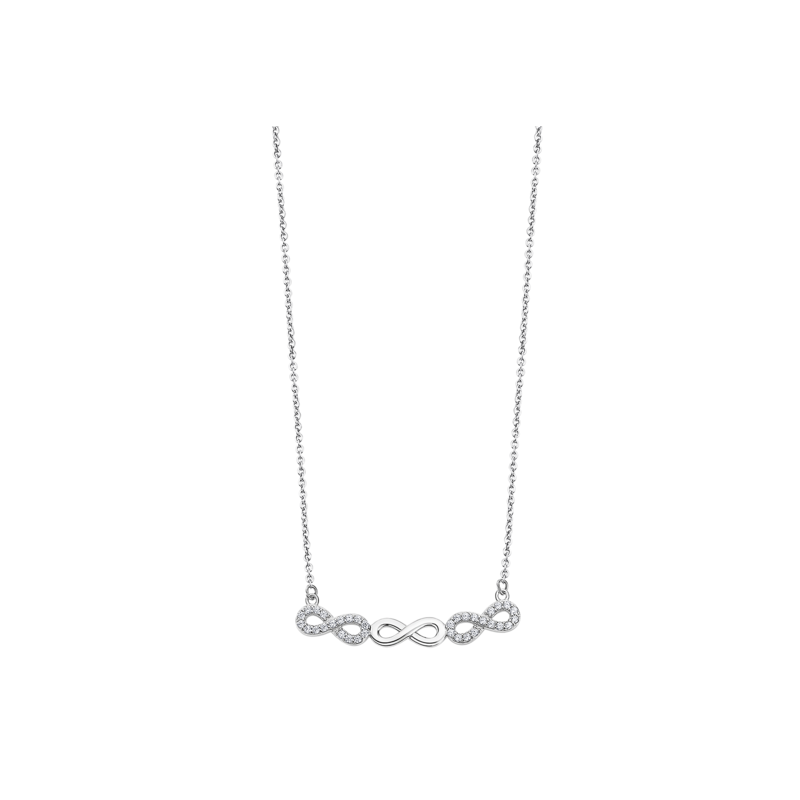 Collana Donna Lotus Silver in Argento Con Infinito e Zirconi LP3316-1/1
