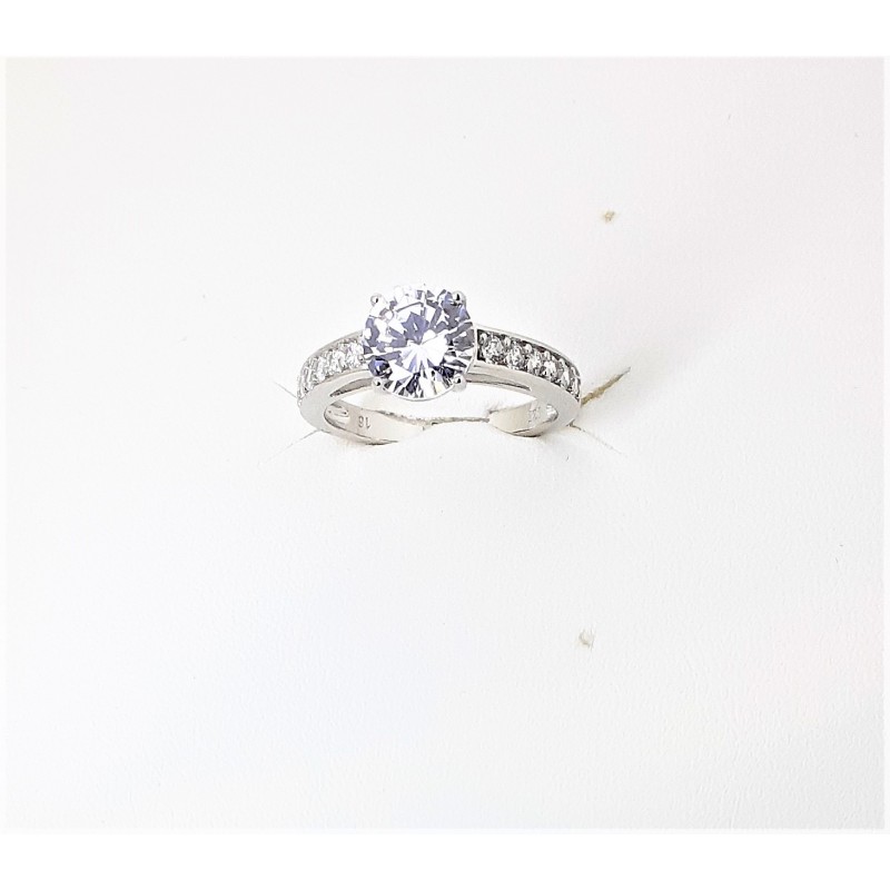 Anello Donna Lotus Silver LP3507-3/116 in Argento Tipo Solitario con Zirconi