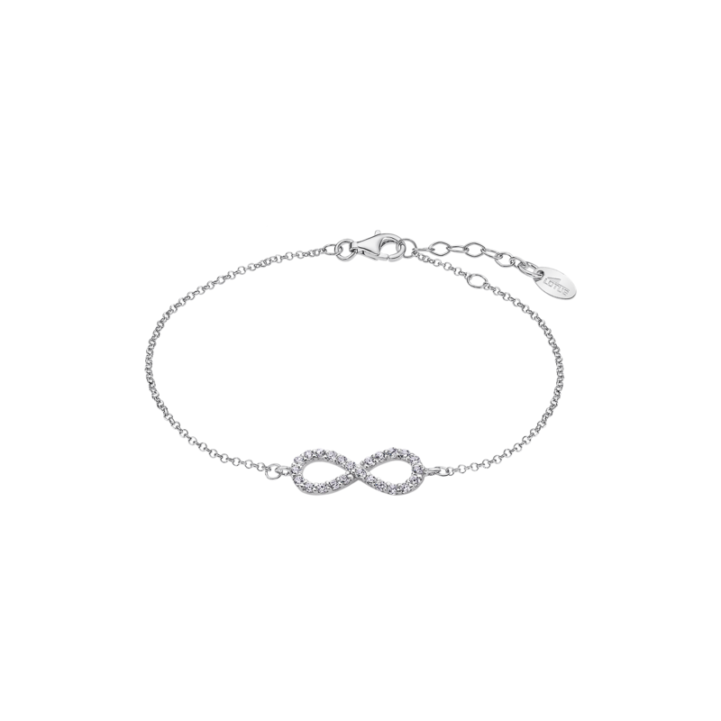 Bracciale Donna Lotus Silver in Argento Con Infinito e Zirconi LP1253-2/3