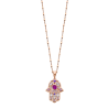 Collana Donna Lotus Silver in Argento Rosé Con Mano Di Fatima LP1989-1/3