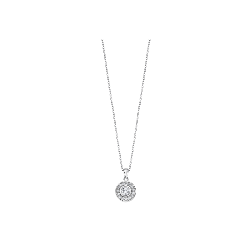 Collana Donna Lotus Silver In Argento Con Pendente Punto Luce LP3105-1/1