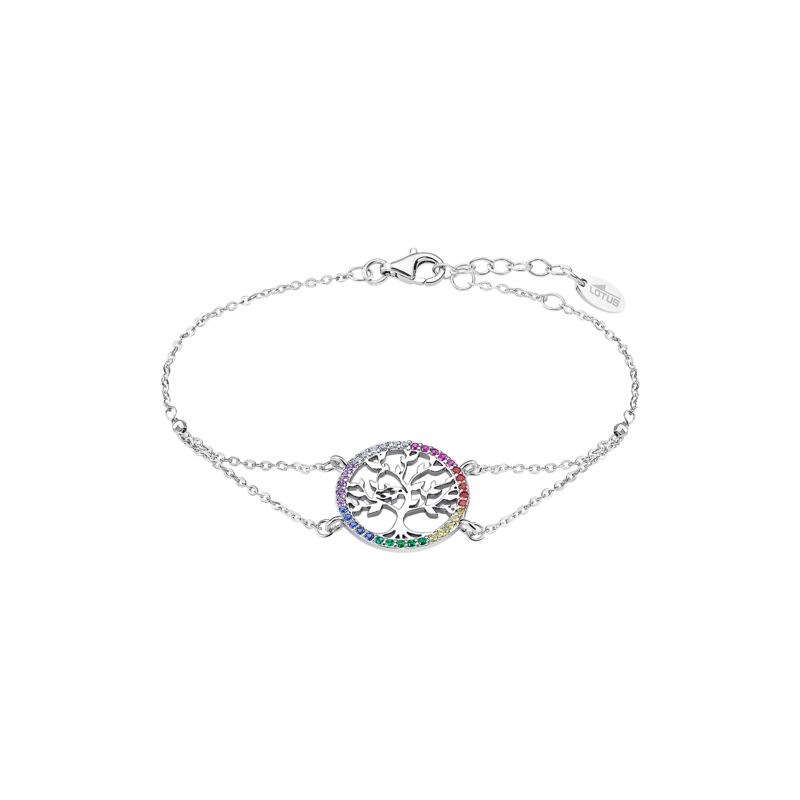 Bracciale Donna Lotus Silver LP1746-2/5 Con Albero Della Vita E Zirconi Multicolore
