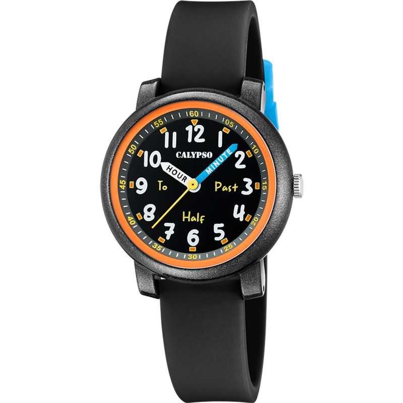 Orologio Bambino Calypso K5827/6 Con Cassa E Cinturino Neri