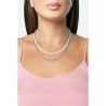 Collana Donna Opsobjects OPSCL-827 A Tre Fili Con Perle Bianche Di Acqua Dolce