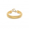 Bracciale Donna Opsobjects OPSBR-807 In Acciaio Dorato Tipo Tubo Gas Schiacciato