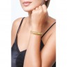 Bracciale Donna Opsobjects OPSBR-807 In Acciaio Dorato Tipo Tubo Gas Schiacciato