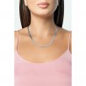Collana Donna Opsobjects OPSCL-864 In Acciaio Tipo Coda Di Topo Schiacciata