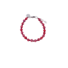 Bracciale Unisex MURRINAMURANO GM0113.01Con Sfere Rosse In Vetro Di Murano