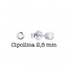 Orecchini Unisex Trova Gioielli Punto Luce Con Zirconi Trasparenti 5005