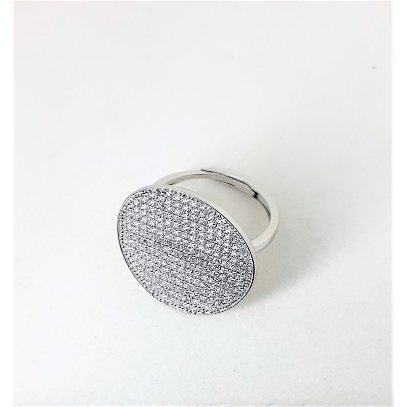 Anello Donna Gioja Argento Con Cerchio Zirconato CBR49